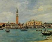 Venice, the Campanile, the Ducal Palace and the Piazzetta - 尤金·布丹